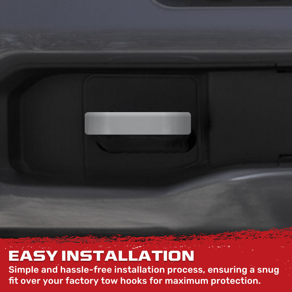 Dodge 19-26 RAM 1500 Tow Hook Covers 2-Piece Set of Silicone Covers Standard & LED Options - Multiple Colors