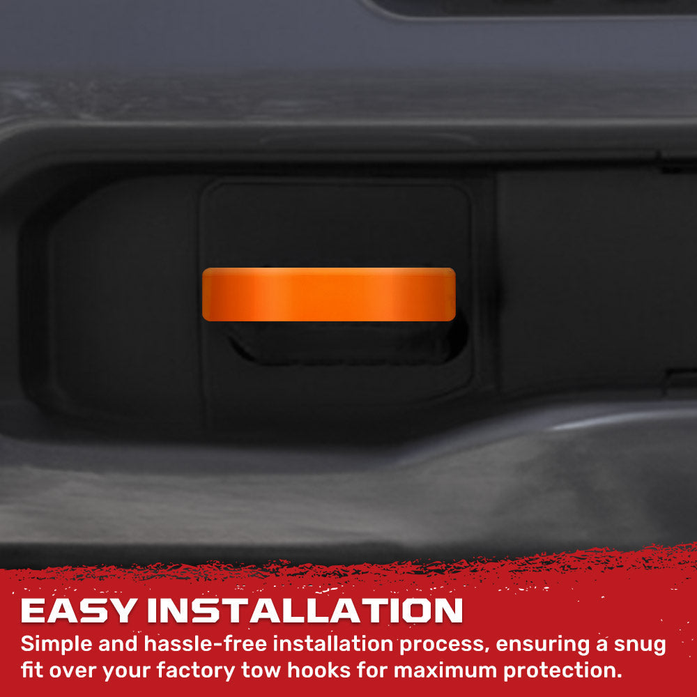 Dodge 19-26 RAM 1500 Tow Hook Covers 2-Piece Set of Silicone Covers Standard & LED Options - Multiple Colors