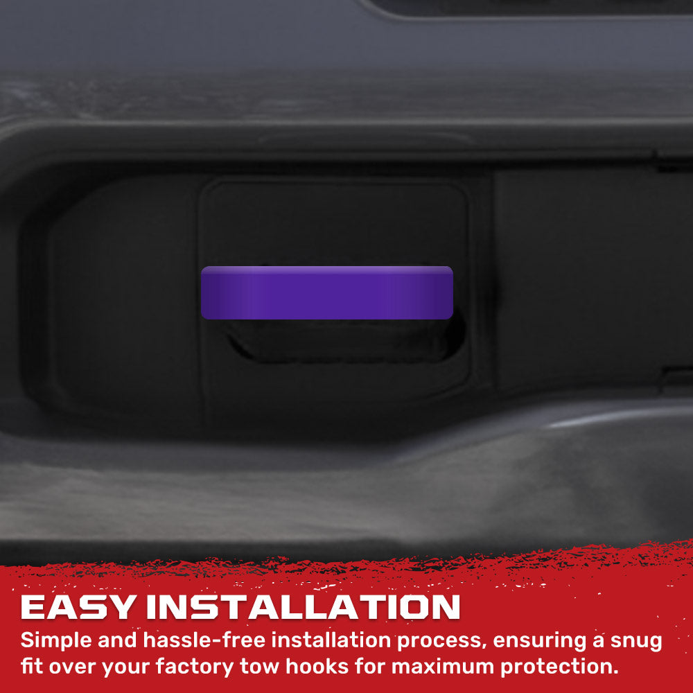Dodge 19-26 RAM 1500 Tow Hook Covers 2-Piece Set of Silicone Covers Standard & LED Options - Multiple Colors