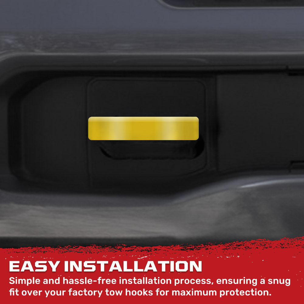 Dodge 19-26 RAM 1500 Tow Hook Covers 2-Piece Set of Silicone Covers Standard & LED Options - Multiple Colors