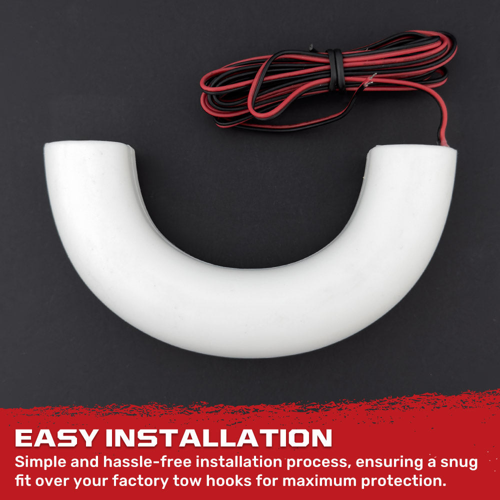 Ford 15-26 F150 & Raptor Tow Hook Covers 2-Piece Set of Silicone Covers Standard & LED Options - Multiple Colors
