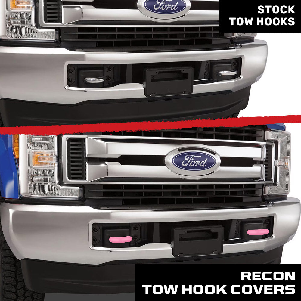 Ford 15-26 F150 & Raptor Tow Hook Covers 2-Piece Set of Silicone Covers Standard & LED Options - Multiple Colors
