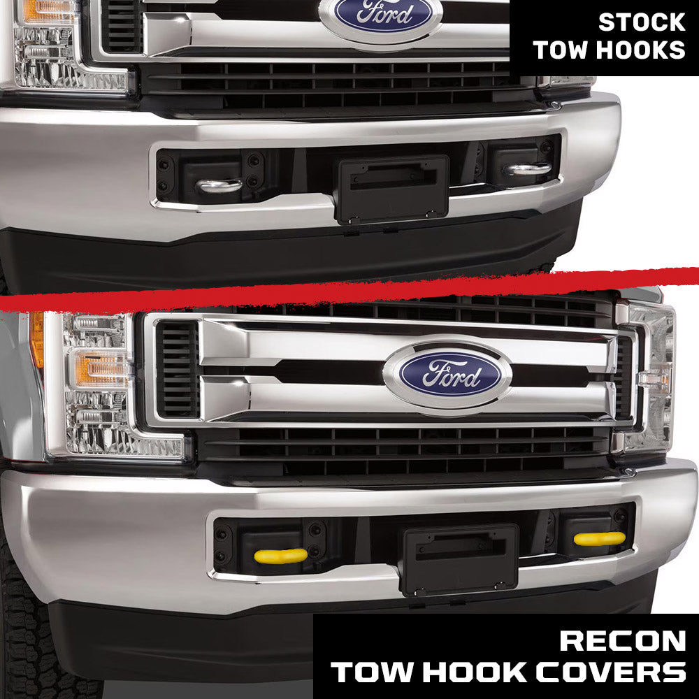 Ford 15-26 F150 & Raptor Tow Hook Covers 2-Piece Set of Silicone Covers Standard & LED Options - Multiple Colors