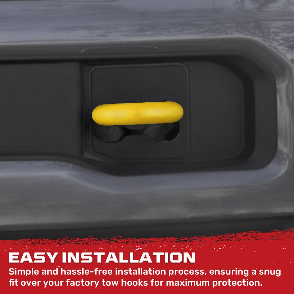 Ford 15-26 F150 & Raptor Tow Hook Covers 2-Piece Set of Silicone Covers Standard & LED Options - Multiple Colors