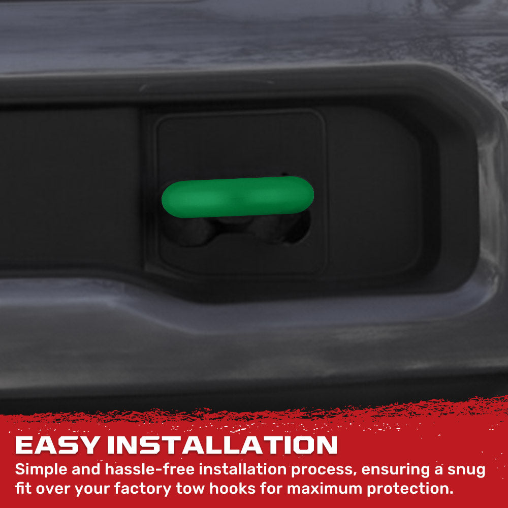 Ford 17-26 Super Duty Tow Hook Covers 2-Piece Set of Silicone Covers Standard & LED Options - Multiple Colors