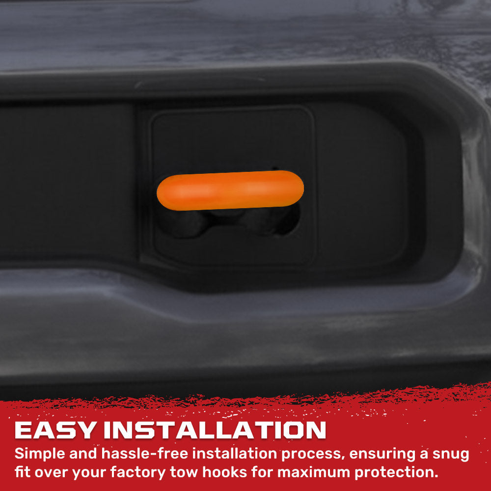 Ford 17-26 Super Duty Tow Hook Covers 2-Piece Set of Silicone Covers Standard & LED Options - Multiple Colors