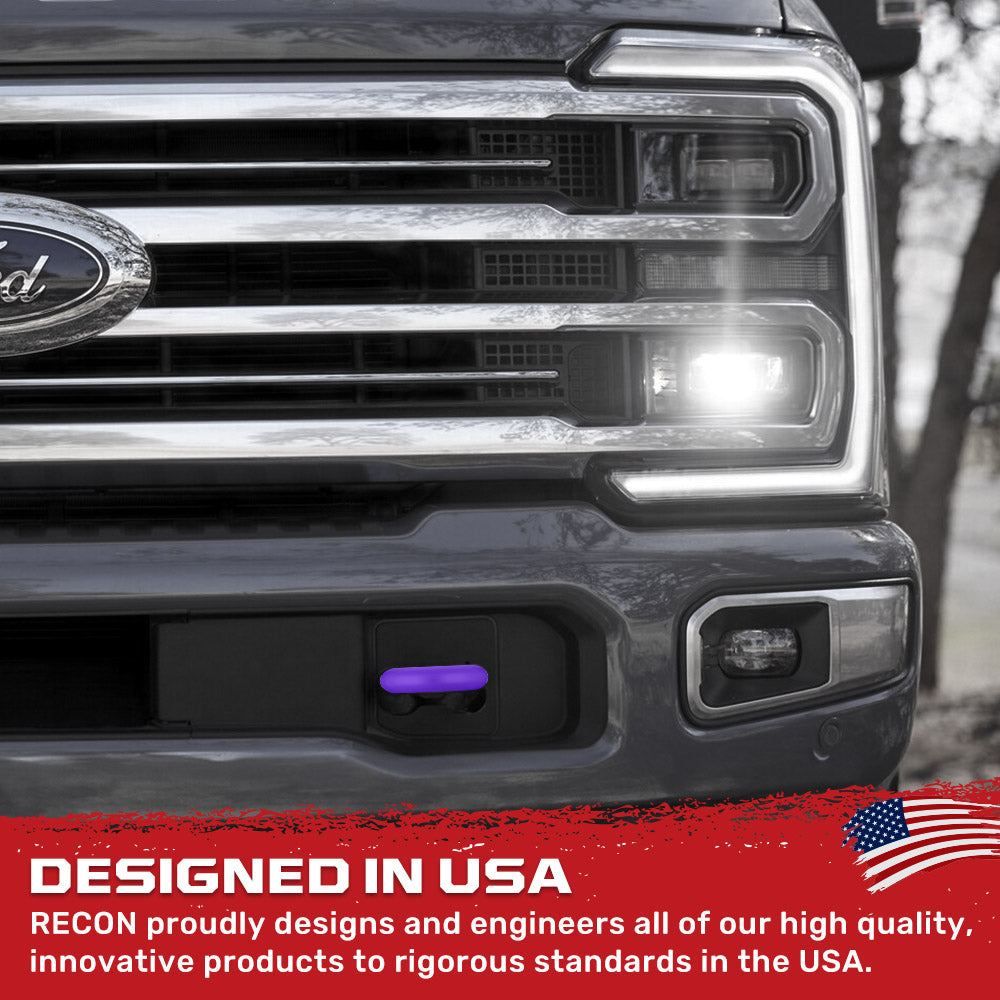 Ford 17-26 Super Duty Tow Hook Covers 2-Piece Set of Silicone Covers Standard & LED Options - Multiple Colors