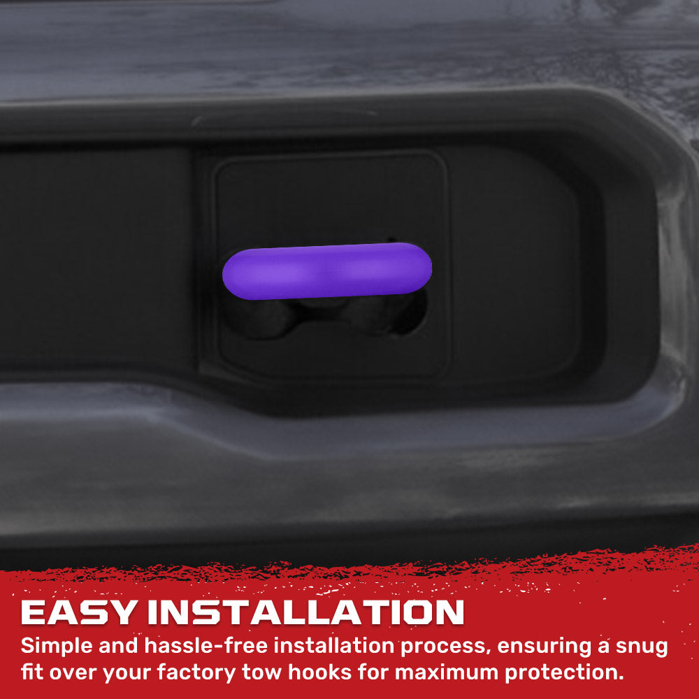 Ford 17-26 Super Duty Tow Hook Covers 2-Piece Set of Silicone Covers Standard & LED Options - Multiple Colors