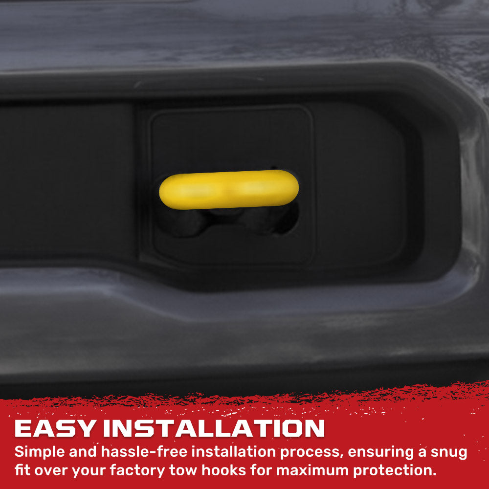 Ford 17-26 Super Duty Tow Hook Covers 2-Piece Set of Silicone Covers Standard & LED Options - Multiple Colors