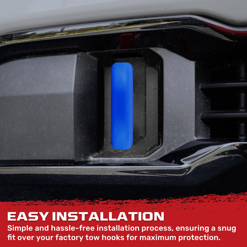 GMC 20-26 Sierra 2500/3500 Tow Hook Covers 2-Piece Set of Silicone Covers Standard & LED Options - Multiple Colors