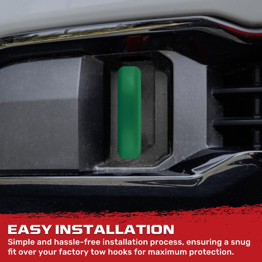 GMC 20-26 Sierra 2500/3500 Tow Hook Covers 2-Piece Set of Silicone Covers Standard & LED Options - Multiple Colors