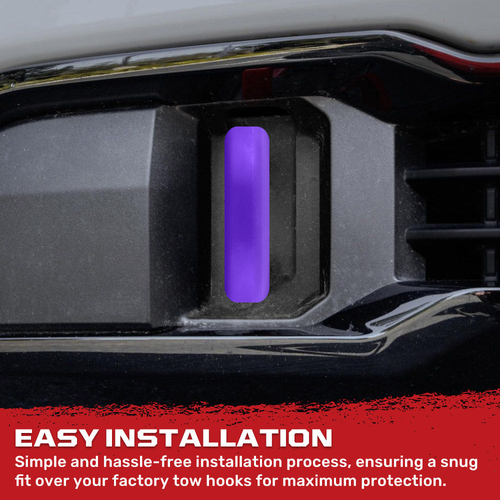 GMC 20-26 Sierra 2500/3500 Tow Hook Covers 2-Piece Set of Silicone Covers Standard & LED Options - Multiple Colors