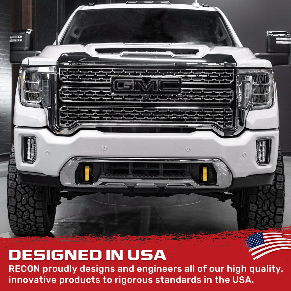 Chevy 20-26 Silverado 2500/3500 Tow Hook Covers 2-Piece Set of Silicone Covers Standard & LED Options - Multiple Colors