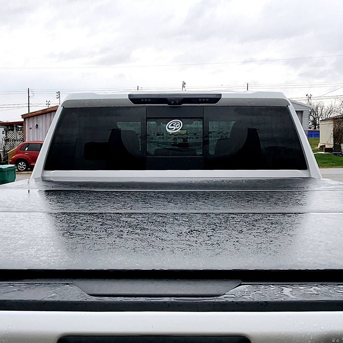 GMC Sierra 1500 & Chevy Silverado 1500 19-26 (4th GEN) - ULTRA HIGH POWER Red LED 3rd Brake Light w/ ULTRA HIGH POWER CREE XML White LED Cargo Lights (Replaces LED 3rd Brake Light with 2 Cargo Bed Cameras - Smoked Lens