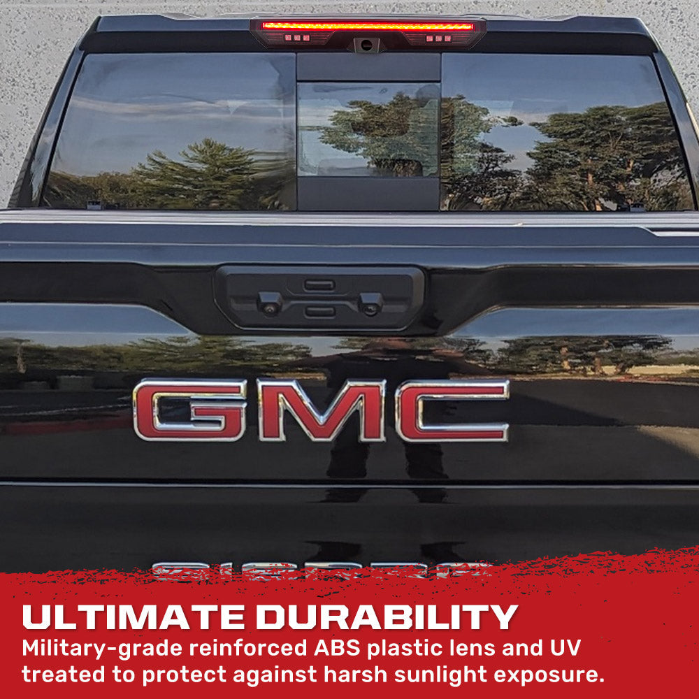 GMC Sierra & Chevy Silverado 2500/3500 20-26 3rd Brake Light Kit in Smoked (For Cargo Bed Camera Models Only)
