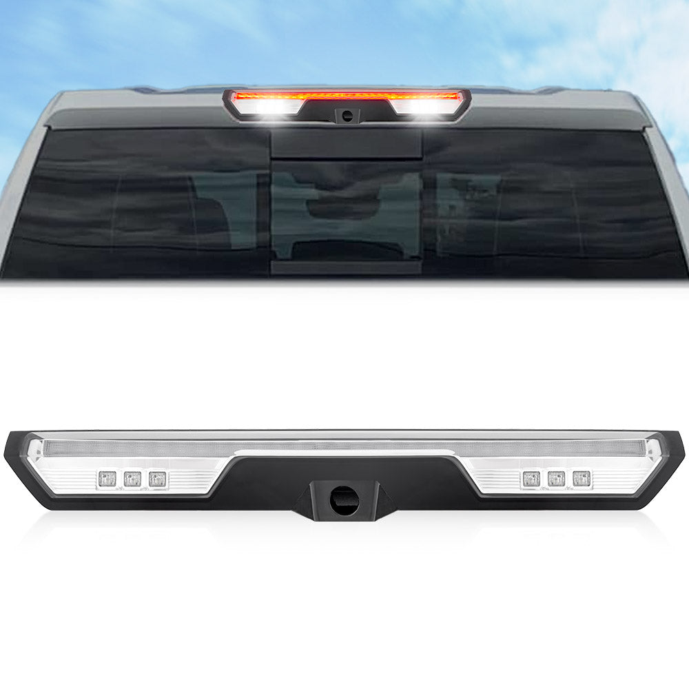 GMC Sierra & Chevy Silverado 2500/3500 20-26 3rd Brake Light Kit in Clear (For Cargo Bed Camera Models Only)