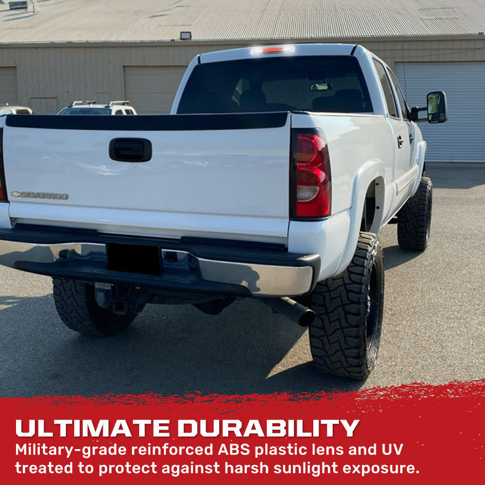 GMC Sierra & Chevy Silverado 99-06 3rd Brake Light Kit LED Cargo Lights Clear