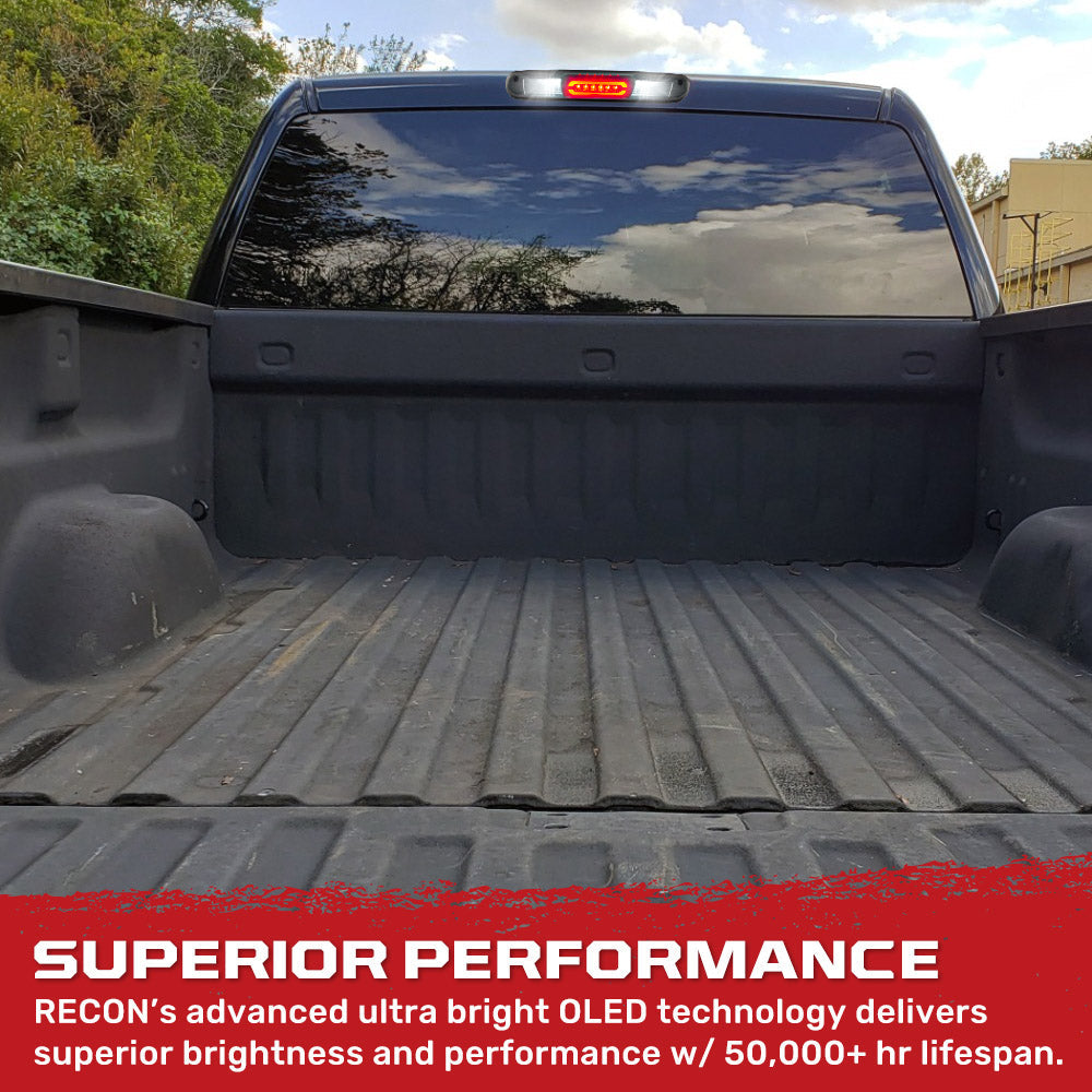 GMC Sierra & Chevy Silverado 07-13 3rd Brake Light ULTRA HIGH POWER CREE XML LED in Smoked