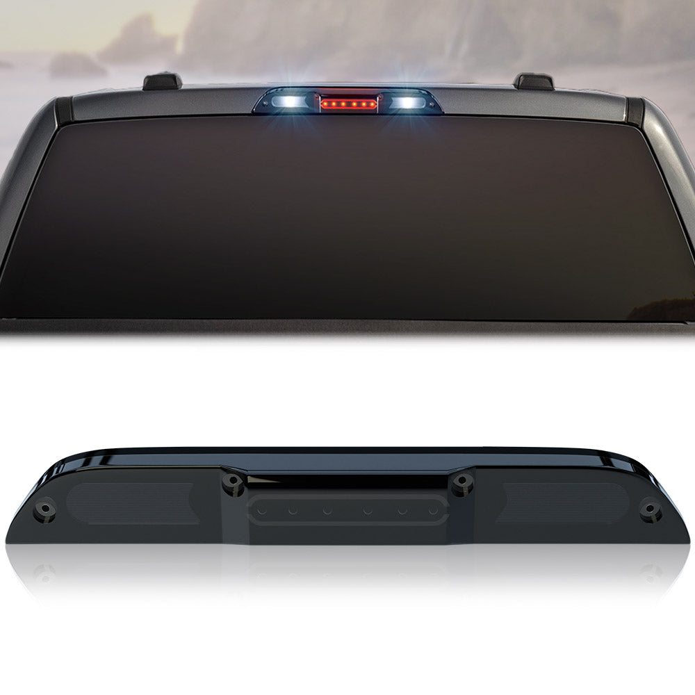 Ford F150 15-26 Ultra High Power Red LED 3rd Brake Light Kit w/ CREE XML White LED Cargo Lights (ATTN: DOES NOT FIT Models with Cargo Bed Camera in OEM 3rd Brake Light) - Smoked Lens