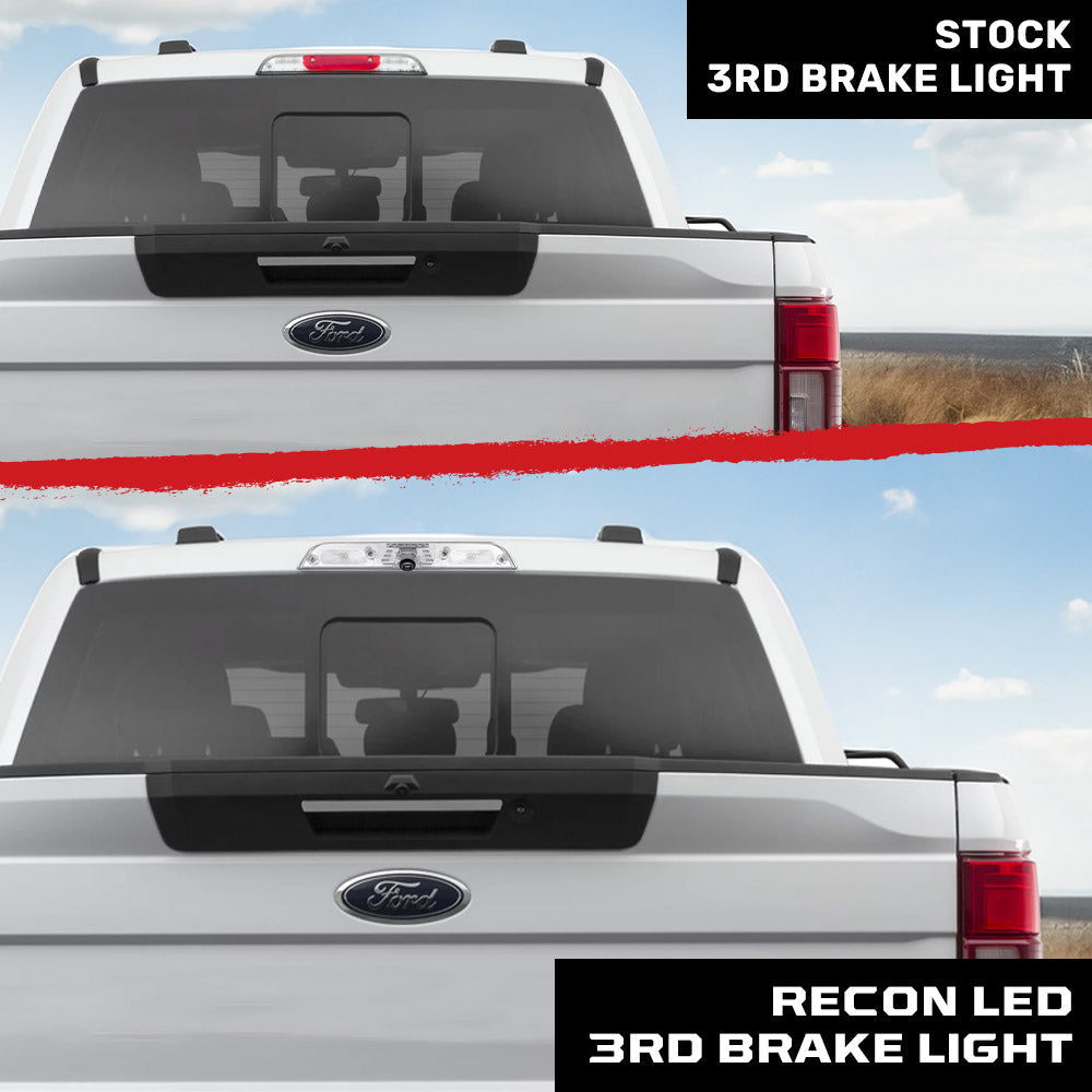 Ford Super Duty F250/350/450/550 17-23 3rd Brake Light - Fits Models with Cargo Bed Camera - CREE XML LEDs in Clear