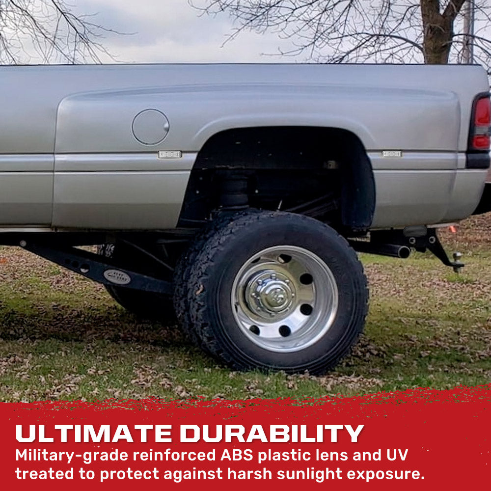 Dodge RAM 94-01 Red & Amber LED Fender Lights (4-Piece Set) - Smoked or Clear Lens