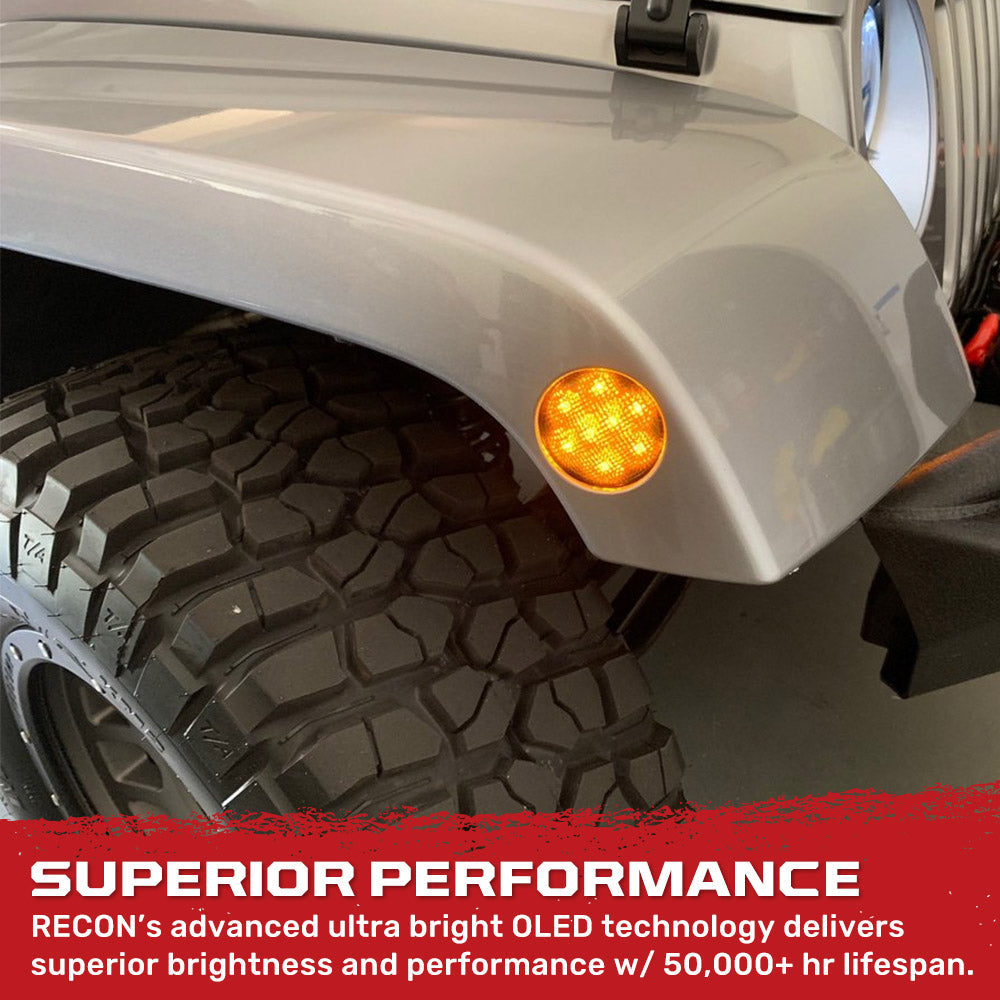 Jeep Wrangler JK 07-18 Ultra Bright Front Round LED Fender Lights - Multiple Options RECON Jeep Wrangler JK 07-18 Ultra Bright Front Round LED Fender Lights - Multiple Options Jeep Wrangler JK 07-18 Ultra Bright Front Round LED Fender Lights - Multiple Options Jeep Wrangler JK 07-18 Ultra Bright Front Round LED Fender Lights - Multiple Options Jeep Wrangler JK 07-18 Ultra Bright Front Round LED Fender Lights - Multiple Options