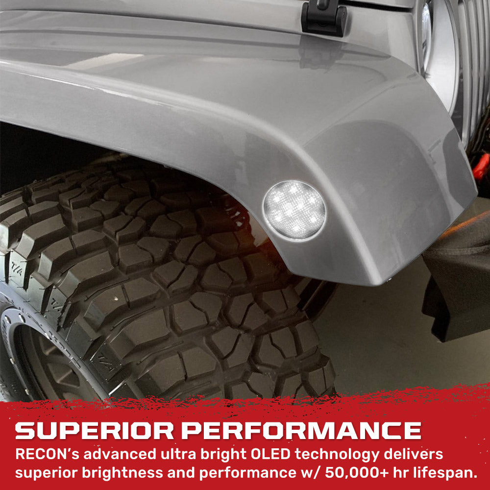 Jeep Wrangler JK 07-18 Ultra Bright Front Round LED Fender Lights - Multiple Options RECON Jeep Wrangler JK 07-18 Ultra Bright Front Round LED Fender Lights - Multiple Options Jeep Wrangler JK 07-18 Ultra Bright Front Round LED Fender Lights - Multiple Options Jeep Wrangler JK 07-18 Ultra Bright Front Round LED Fender Lights - Multiple Options Jeep Wrangler JK 07-18 Ultra Bright Front Round LED Fender Lights - Multiple Options