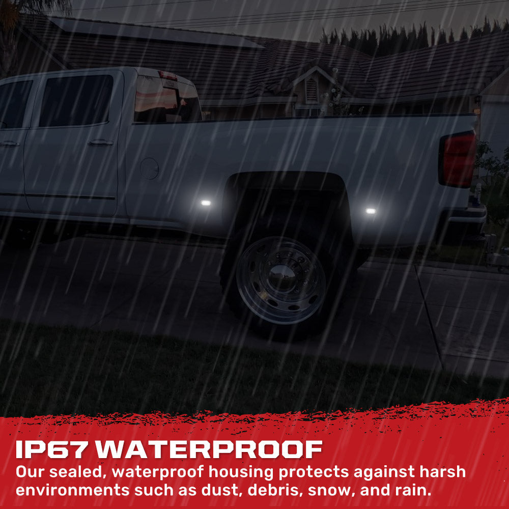 GMC Sierra & Chevy Silverado 15-26 (3rd & 4th Gen) Dually Fender Lights (4-Piece Set) - Multiple Lens & Colors