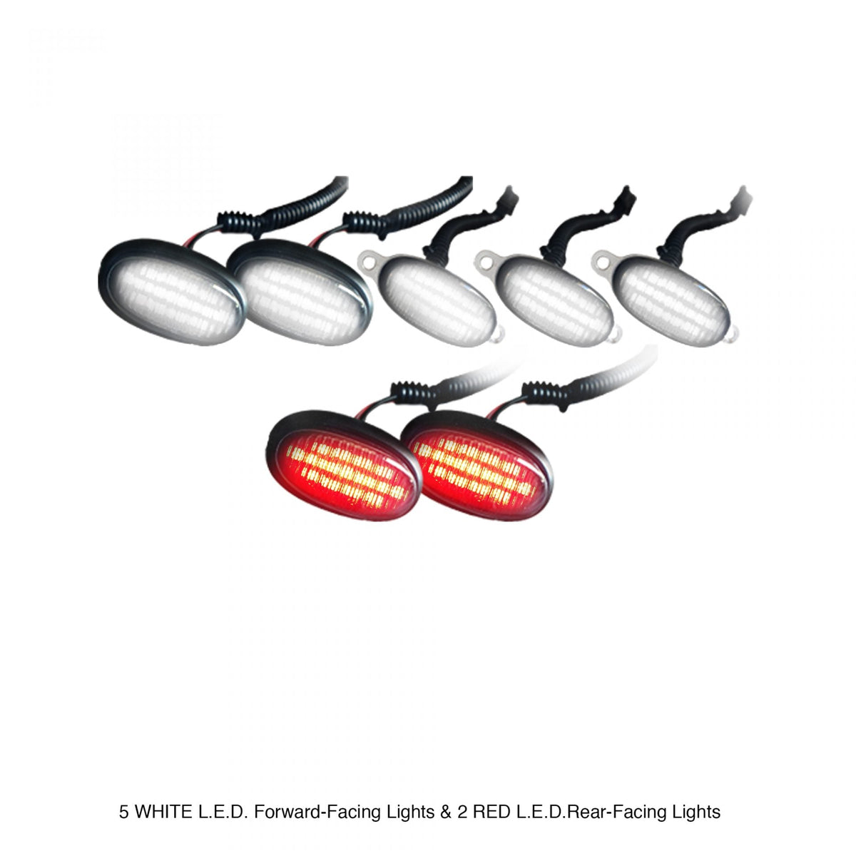 Ford Raptor 09-14 Fender Light White & Red LED in Smoked w/ Black Trim