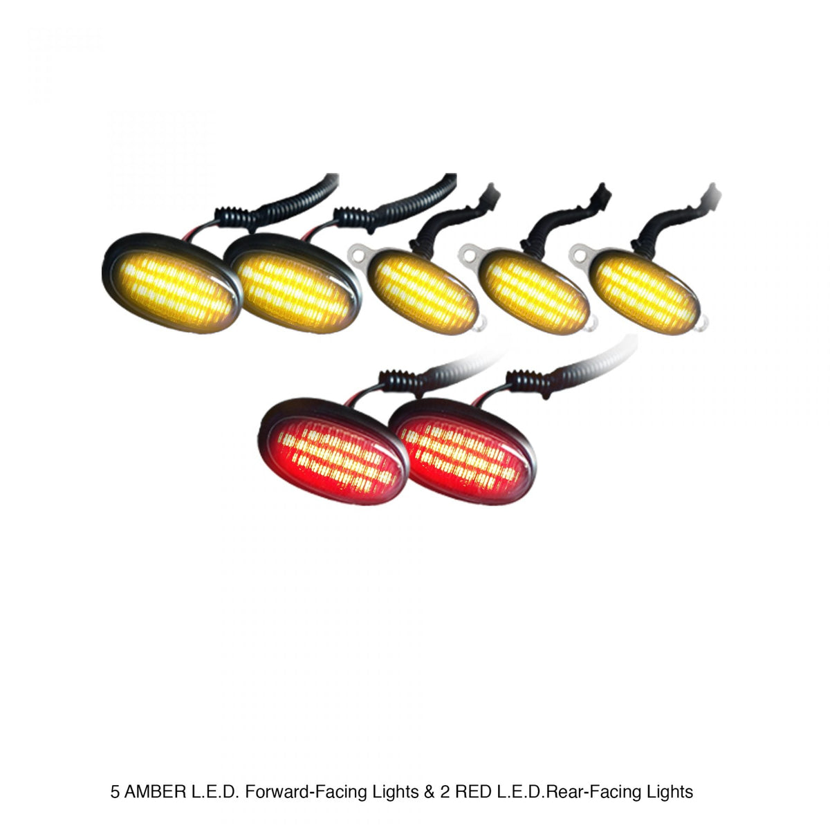Ford Raptor 09-14 Fender Light Amber & Red LED in Smoked w/ Black Trim