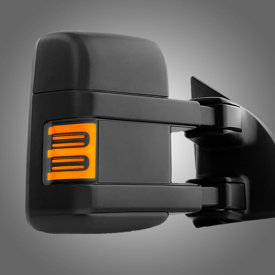 Ford 08-16 Super Duty F250/F350 Side Mirror Lenses (2-Piece Set) Ultra High Power White or Amber Running Lights & Scanning Amber Turn Signals Smoked or Clear Lens
