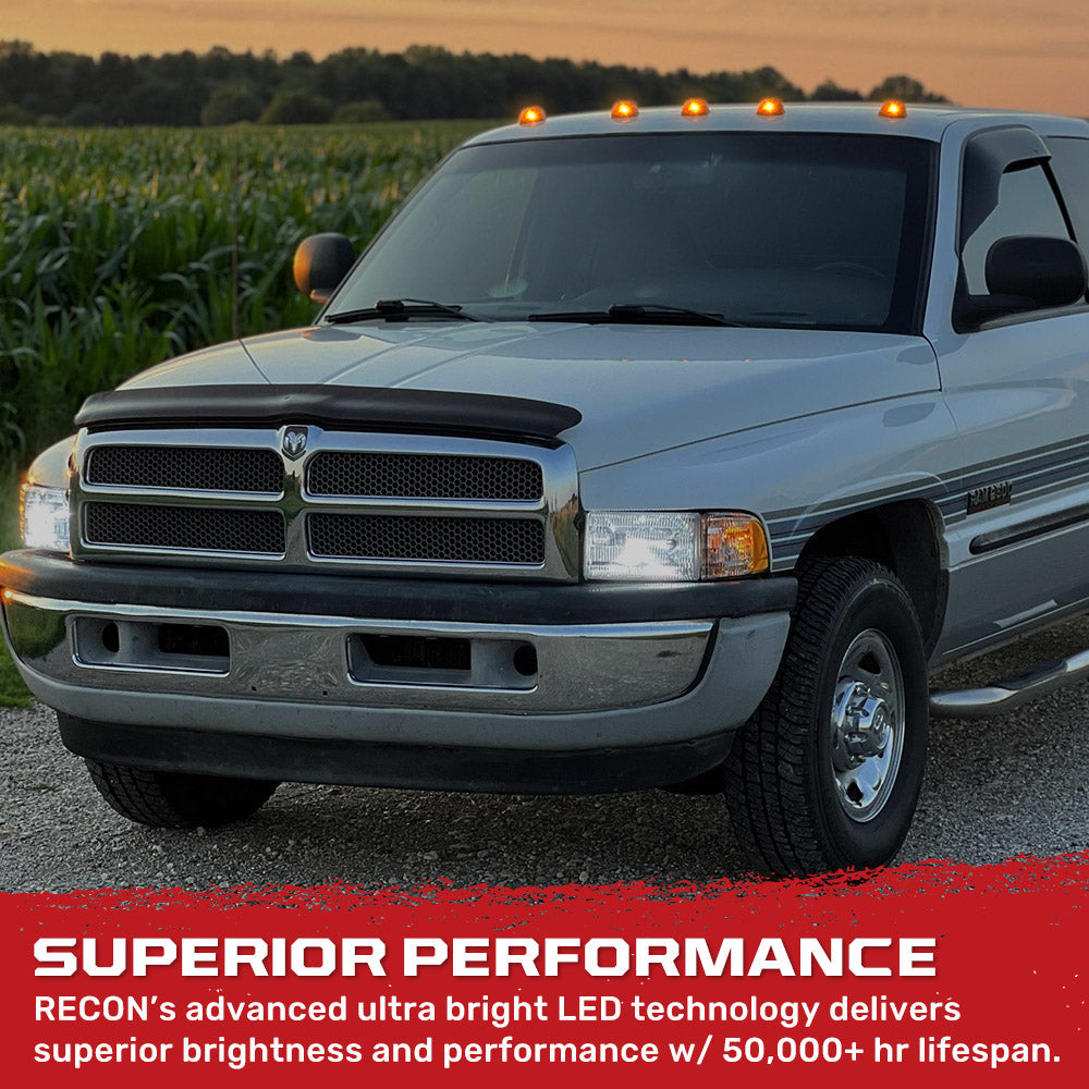 Dodge RAM 2500/3500 94-98 5-Piece Cab Roof Light Set Amber LED 194 Bulbs - Multiple Lens RECON Dodge RAM 2500/3500 94-98 5-Piece Cab Roof Light Set Amber LED 194 Bulbs - Multiple Lens Dodge RAM 2500/3500 94-98 5-Piece Cab Roof Light Set Amber LED 194 Bulbs - Multiple Lens Dodge RAM 2500/3500 94-98 5-Piece Cab Roof Light Set Amber LED 194 Bulbs - Multiple Lens Dodge RAM 2500/3500 94-98 5-Piece Cab Roof Light Set Amber LED 194 Bulbs - Multiple Lens
