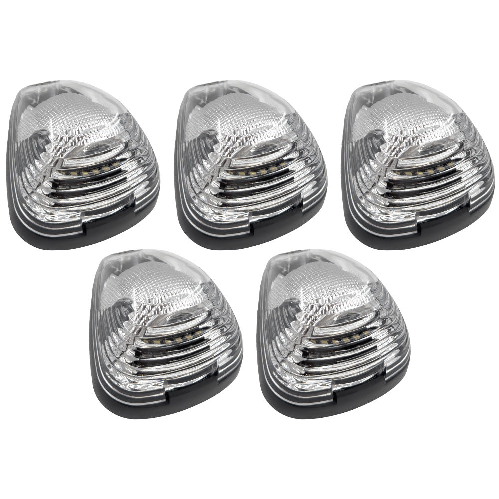 Ford 99-16 Super Duty 5-Pc Cab Roof Lights 2-Way Front & Rear Facing Ultra High-Power LED (ATTN: For Models That DID NOT Come With Factory Cab Lights) - Multiple Options