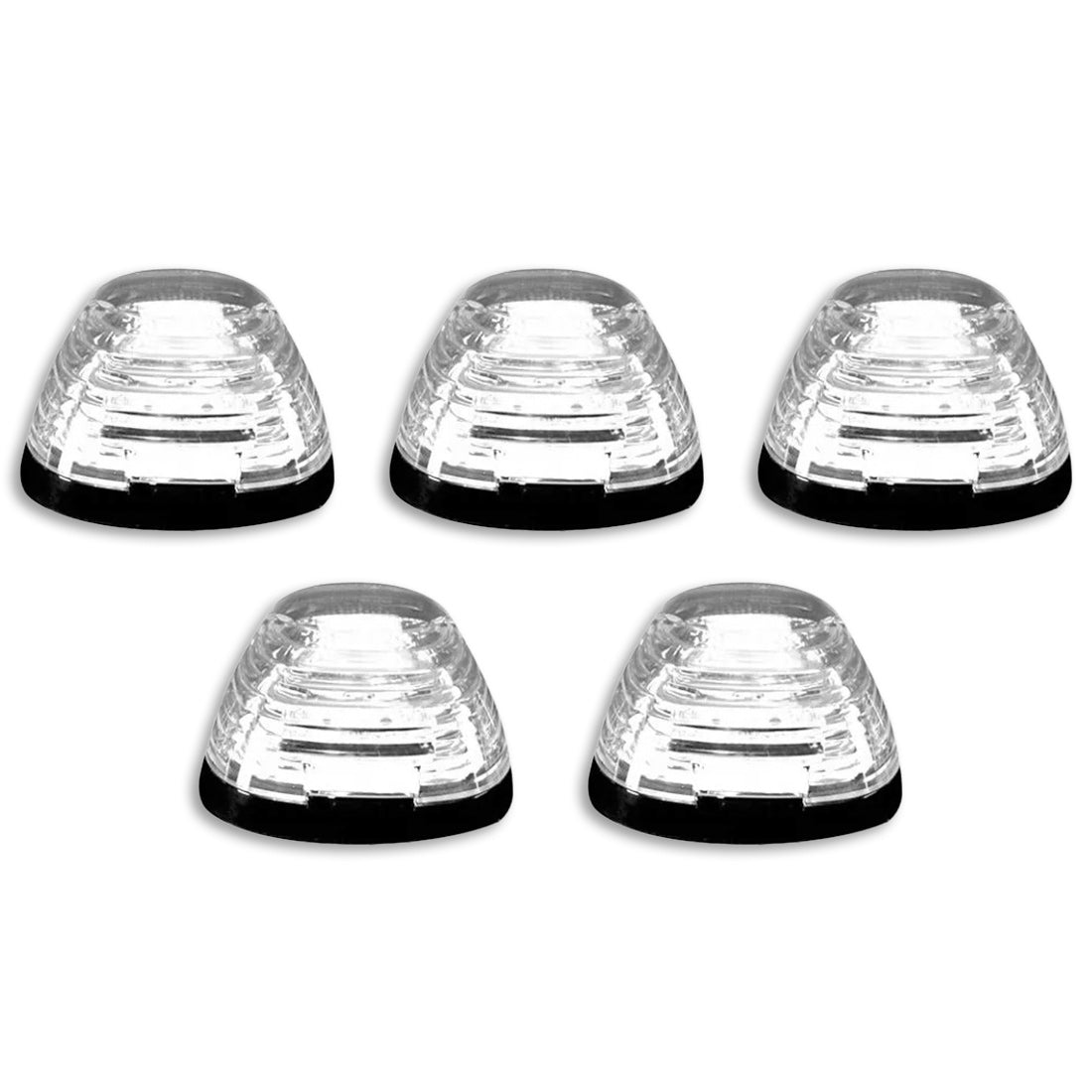 Ford Super Duty 99-16 5-Piece Cab Light Kit Strobe LED in White & Amber - Multiple Lens