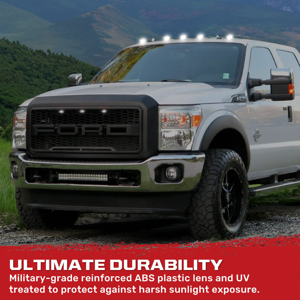 Ford Super Duty 99-16 5-Piece Cab Light Kit Strobe LED in White & Amber - Multiple Lens RECON Ford Super Duty 99-16 5-Piece Cab Light Kit Strobe LED in White & Amber - Multiple Lens Ford Super Duty 99-16 5-Piece Cab Light Kit Strobe LED in White & Amber - Multiple Lens Ford Super Duty 99-16 5-Piece Cab Light Kit Strobe LED in White & Amber - Multiple Lens Ford Super Duty 99-16 5-Piece Cab Light Kit Strobe LED in White & Amber - Multiple Lens
