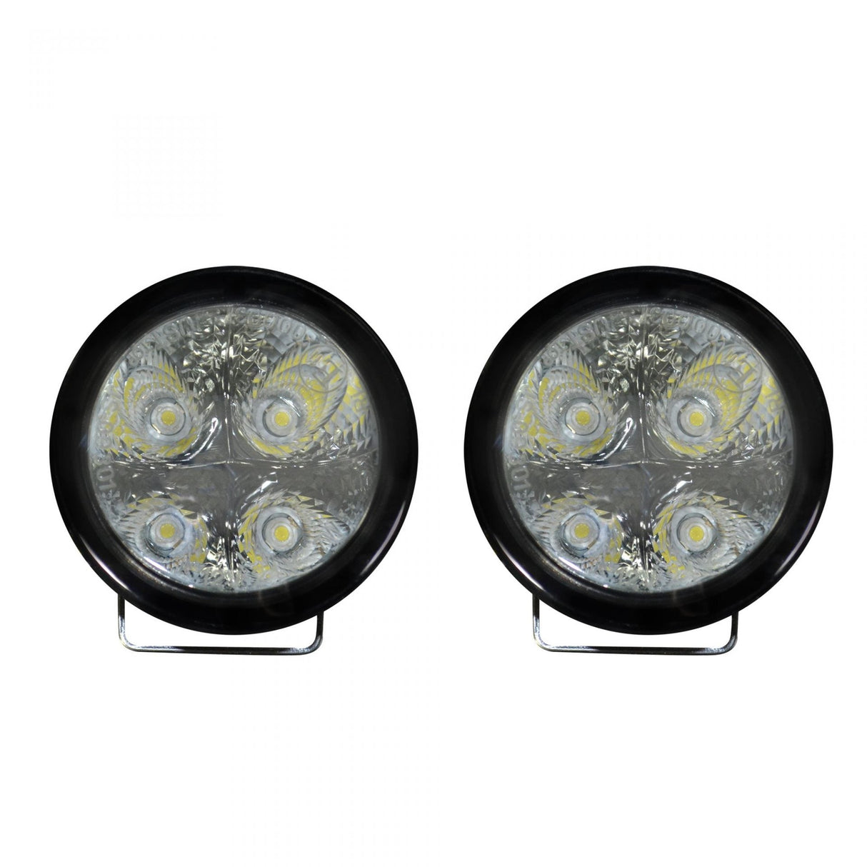 LED Daytime Running Lights Round Housing with Smoked Lens