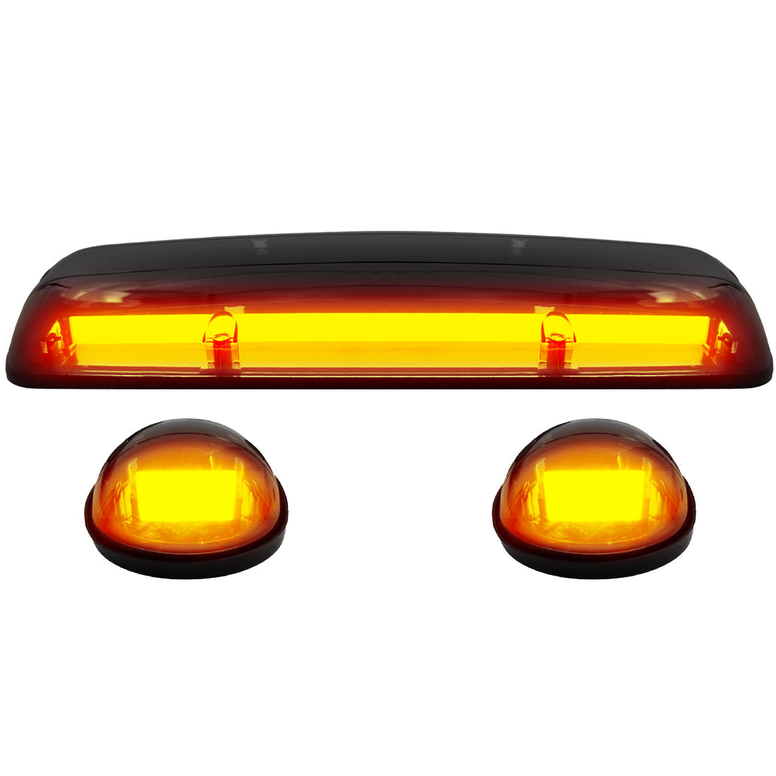 GMC & Chevy 02-07 Heavy Duty 3-PC Cab Roof Light Kit 2-Way Front & Rear Facing Ultra High Power OLEDs - Multiple Options