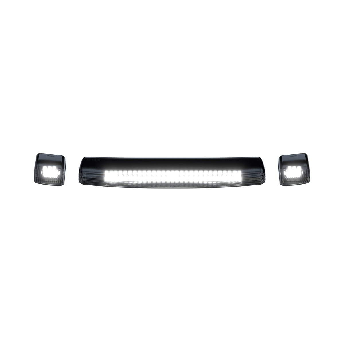 GMC & Chevy 15-19 3-Piece Cab Roof Light Kit Strobe LED White & Amber - Multiple Lens
