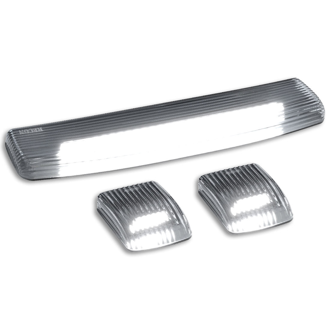 GMC & Chevy 15-19 3-Piece Cab Roof Light Kit Strobe LED White & Amber - Multiple Lens
