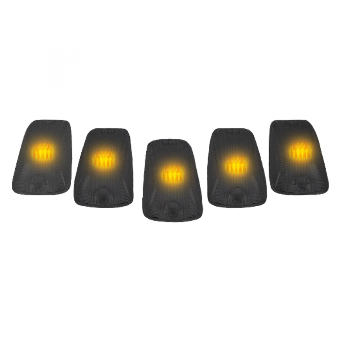 GMC & Chevy 88-02 Amber LED Cab Roof Light 5-Piece Set with Smoked Lens