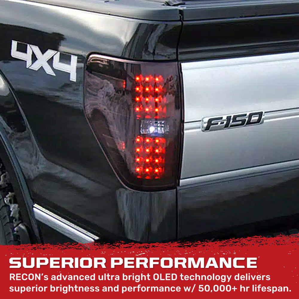 Ford F150 & Raptor 09-14 Ultra Bright LED Tail Lights - Multiple Lens