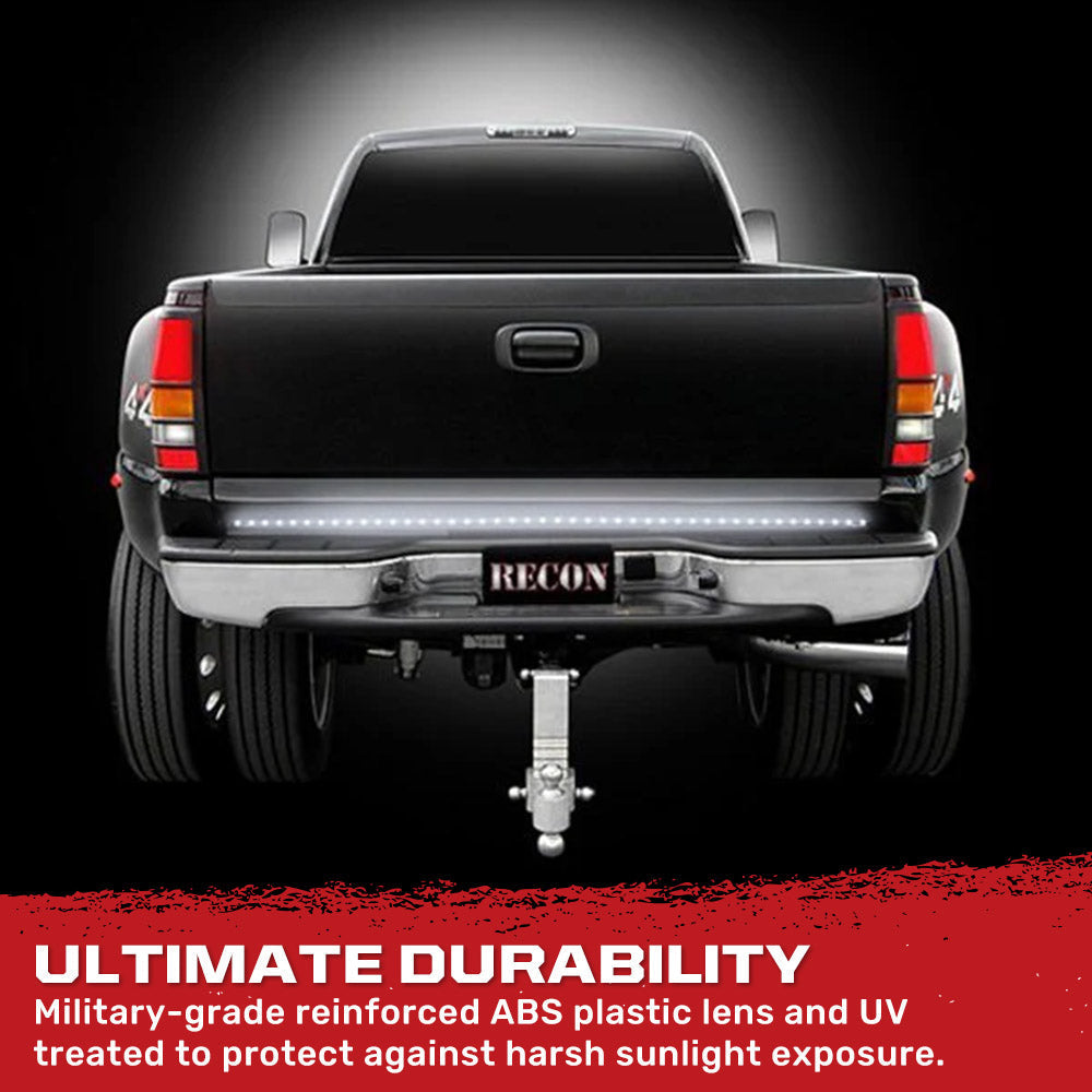 “White Lightning” Tailgate Bar LED Brake Lights Red & LED Reverse Lights White - Multiple Sizes RECON “White Lightning” Tailgate Bar LED Brake Lights Red & LED Reverse Lights White - Multiple Sizes “White Lightning” Tailgate Bar LED Brake Lights Red & LED Reverse Lights White - Multiple Sizes “White Lightning” Tailgate Bar LED Brake Lights Red & LED Reverse Lights White - Multiple Sizes “White Lightning” Tailgate Bar LED Brake Lights Red & LED Reverse Lights White - Multiple Sizes