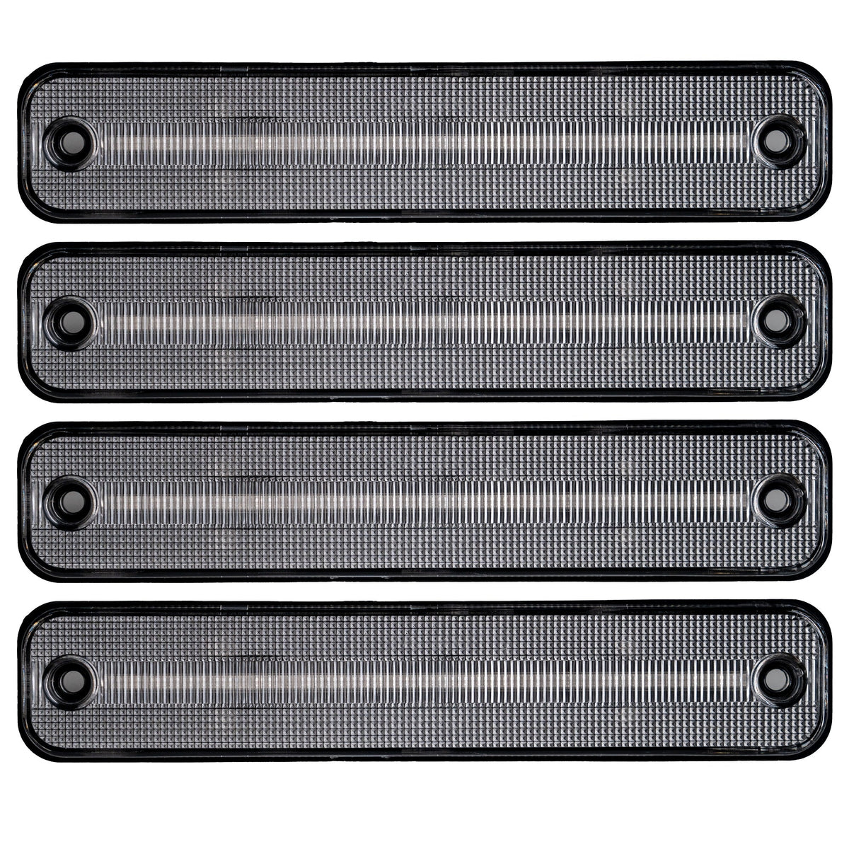 Hummer H2 02-10 Front & Rear LED Fender Lights 4 Piece Kit - Clear Lens with Red & Amber LEDs