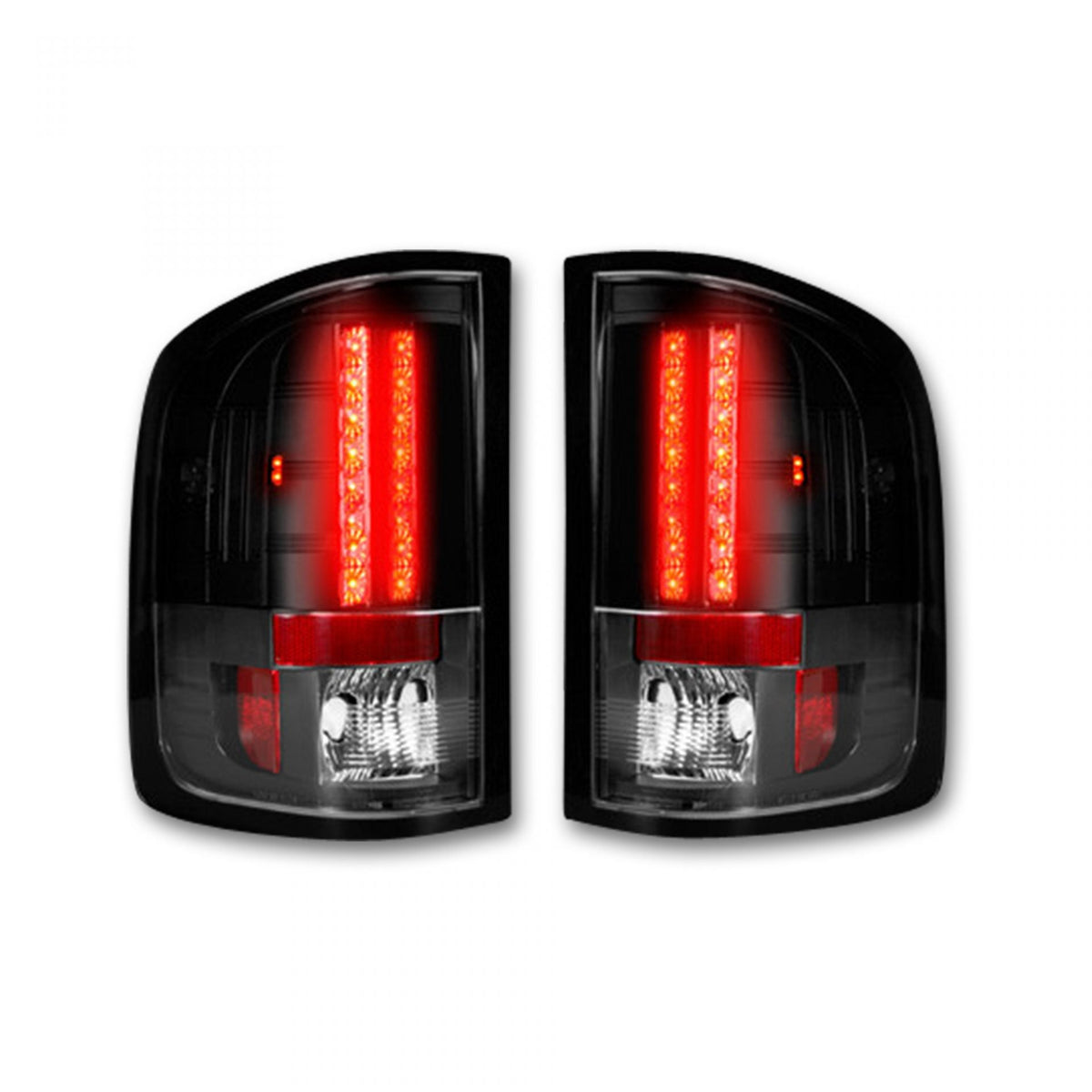 GMC Sierra (1500, 2500, 3500) Single-Wheel 07-13 Ultra Bright LED Tail Lights - Multiple Lens