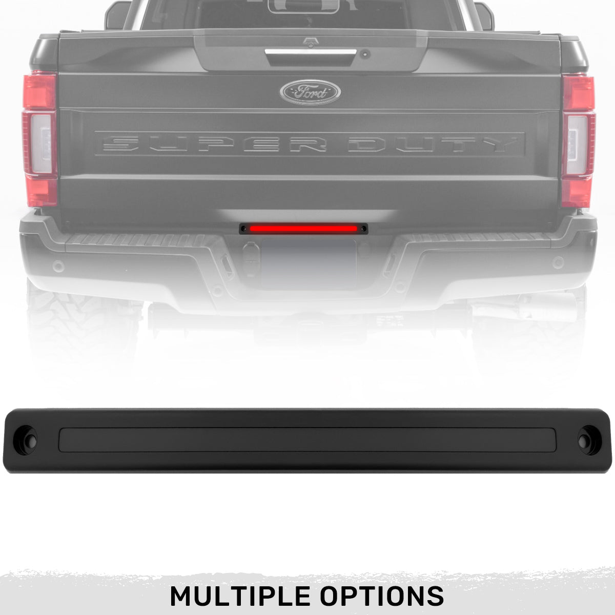 Ford Super Duty 17-26 Mini 15" LED Tailgate Light Bar OLED Red Running Lights - Multiple Options