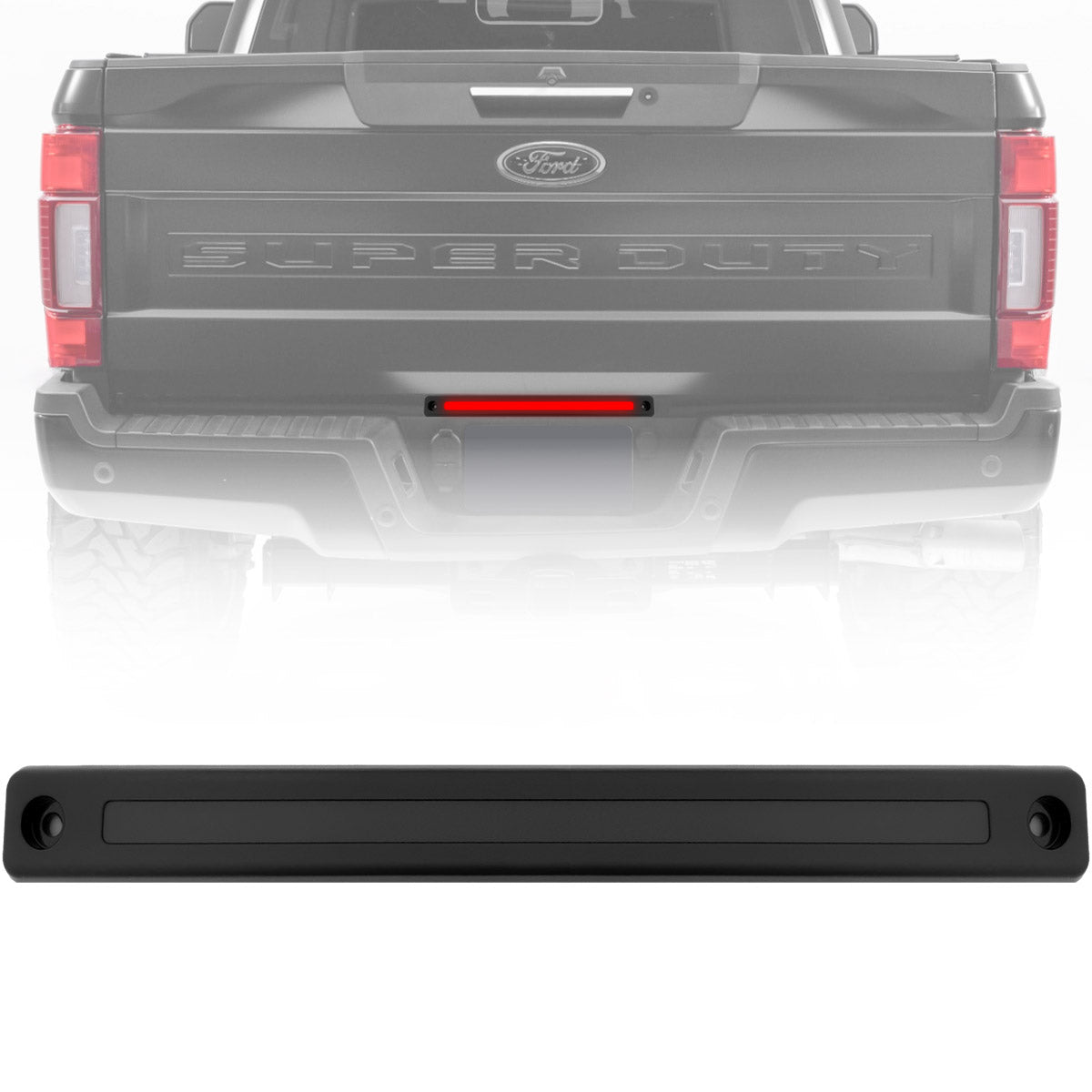 Ford Super Duty 17-26 Mini 15" LED Tailgate Light Bar OLED Red Running Lights - Multiple Options