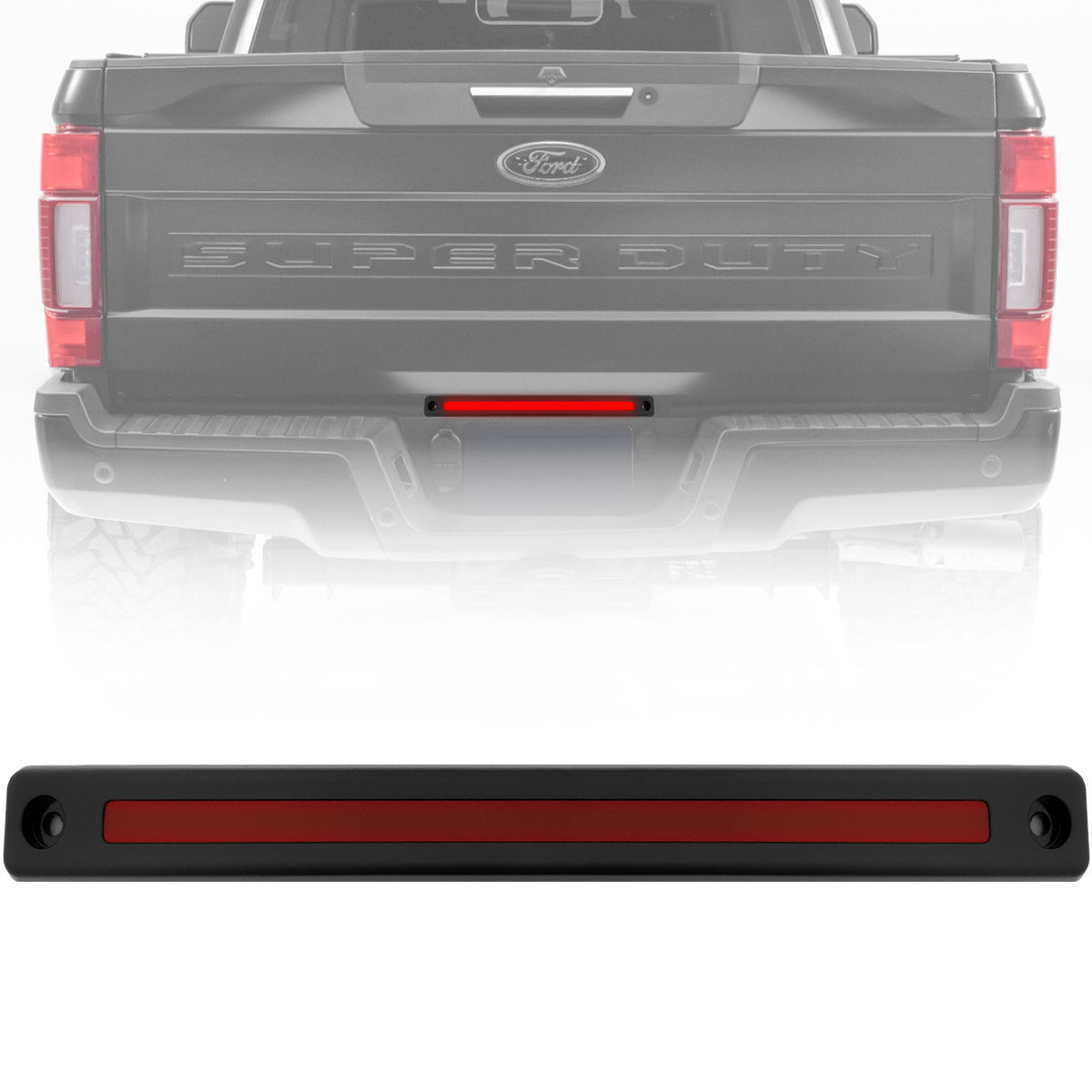Ford Super Duty 17-26 Mini 15" LED Tailgate Light Bar OLED Red Running Lights - Multiple Options