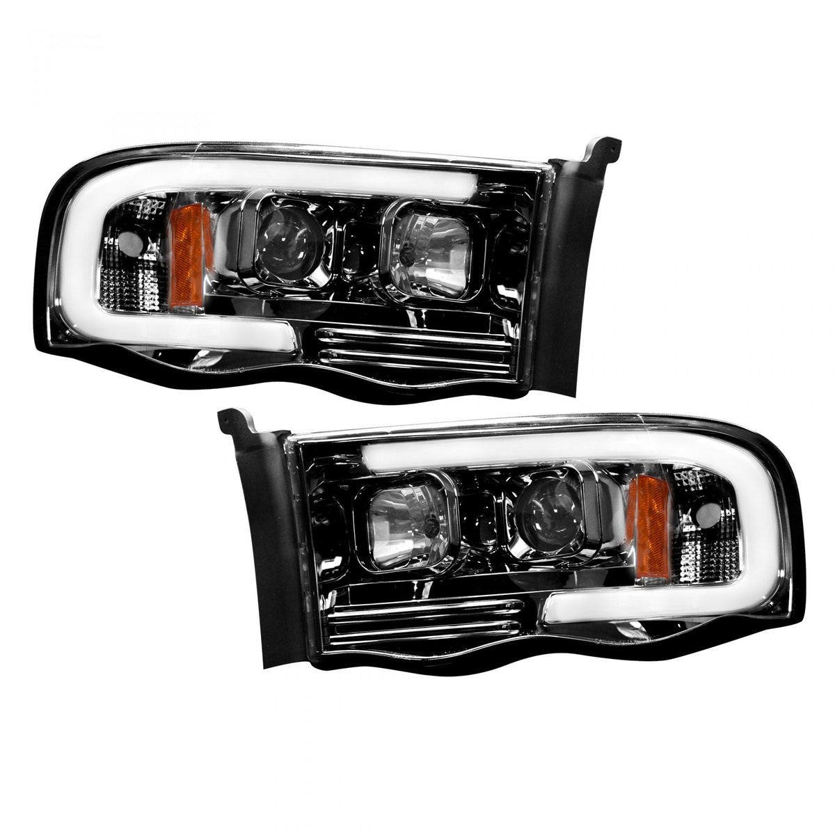Dodge 02-05 RAM 1500/2500/3500 Projector Headlights OLED Halos & DRL - Multiple Styles