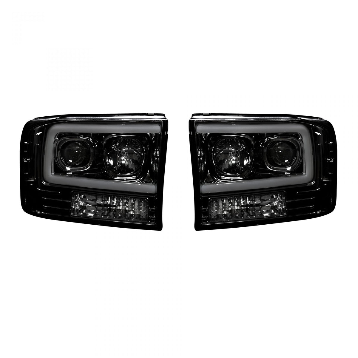 Ford Super Duty 99-04 Projector Headlights OLED Halos DRL - Multiple Styles