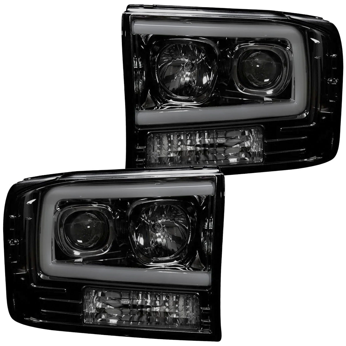 Ford Super Duty 99-04 Projector Headlights OLED Halos DRL - Multiple Styles